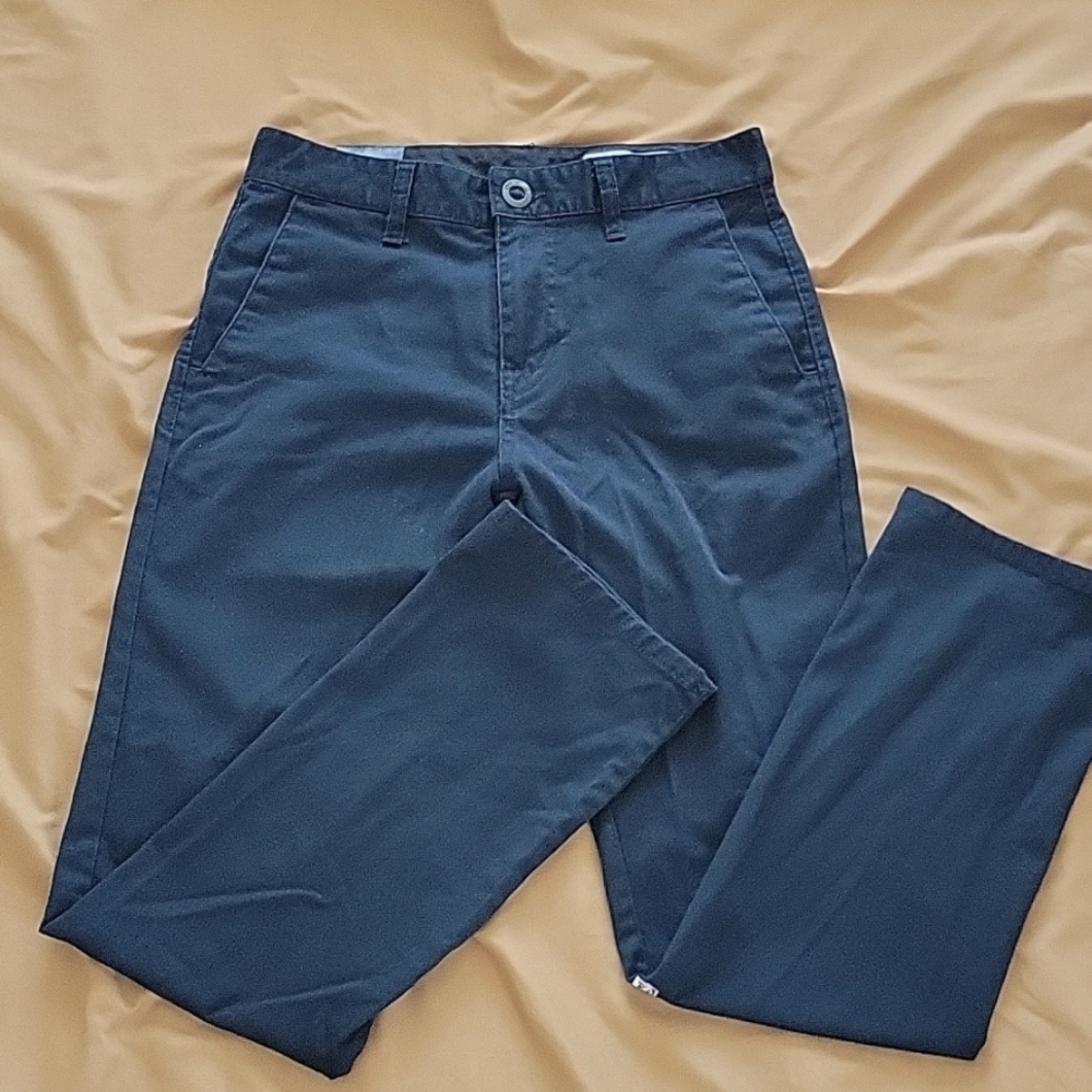 Boys Volcom black chino pants size 12Y